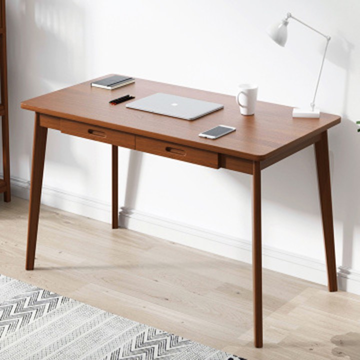 Bàn làm việc hiện đại, bàn học tiện ích bàn làm việc kiểu dáng đơn giản 2 ngăn kéo BAH004 | BigBuy360 - bigbuy360.vn