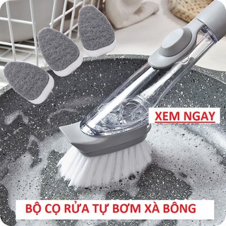 Bàn chải cọ rửa tự động bơm nước xà phòng