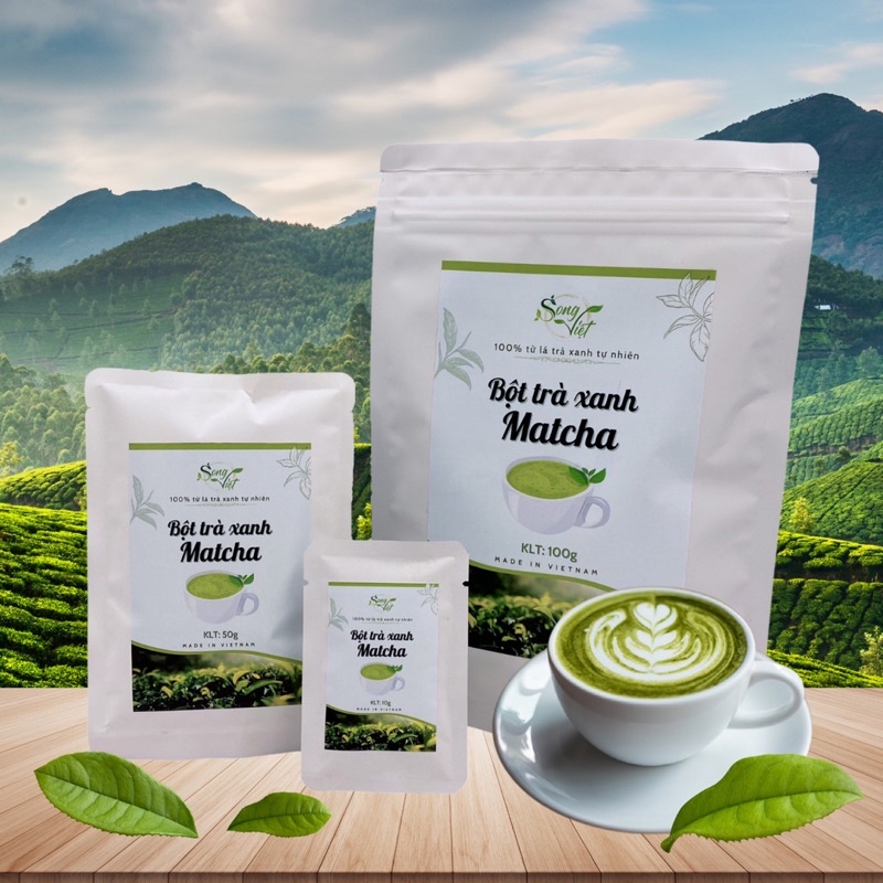 Matcha Trà xanh pha chế, làm bánh Song Việt gói 20Gram