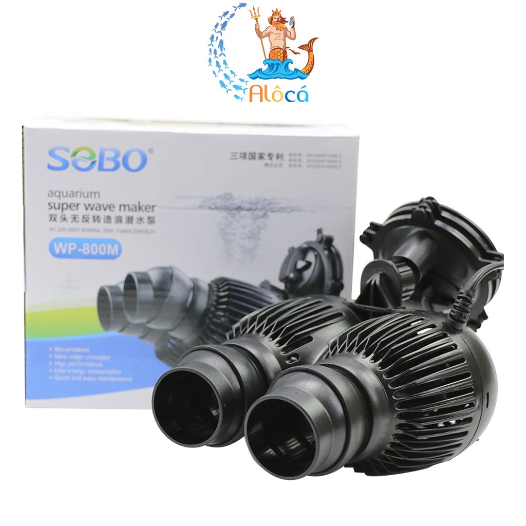 Máy thổi luồng, tạo sóng SOBO WP-400M, WP-800M cho bể, hồ cá cảnh