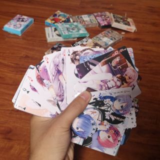 Bộ bài Poker có hình ảnh là các bộ truyện tranh nổi tiếng, bộ bài Naruto...