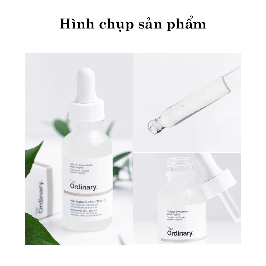 [Hàng Mới Về] The Ordinary Tinh chất giảm mụn kiềm dầu Niacinamide 10% + Zinc 1% ( 30mL )