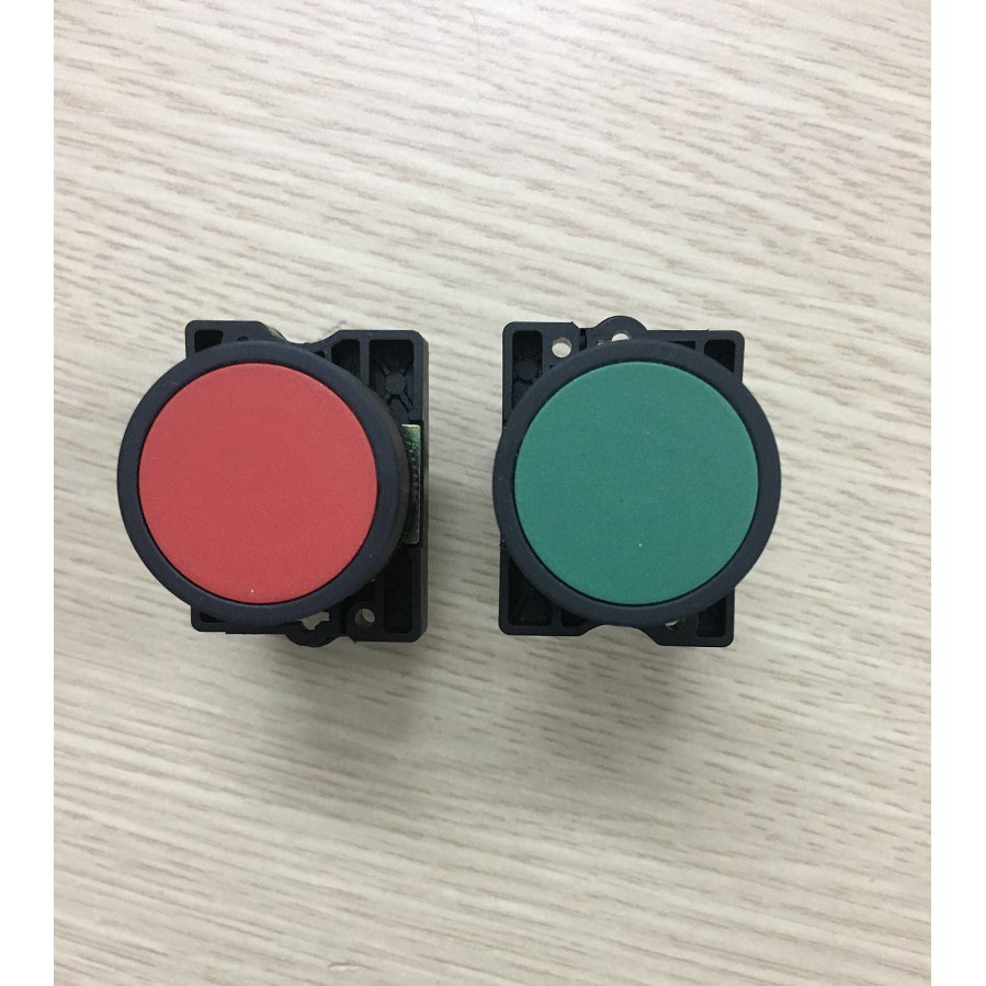 (Chint) Nút nhấn không đèn phi 22 xanh NP2-EA31 NO , đỏ NP2-EA42 NC