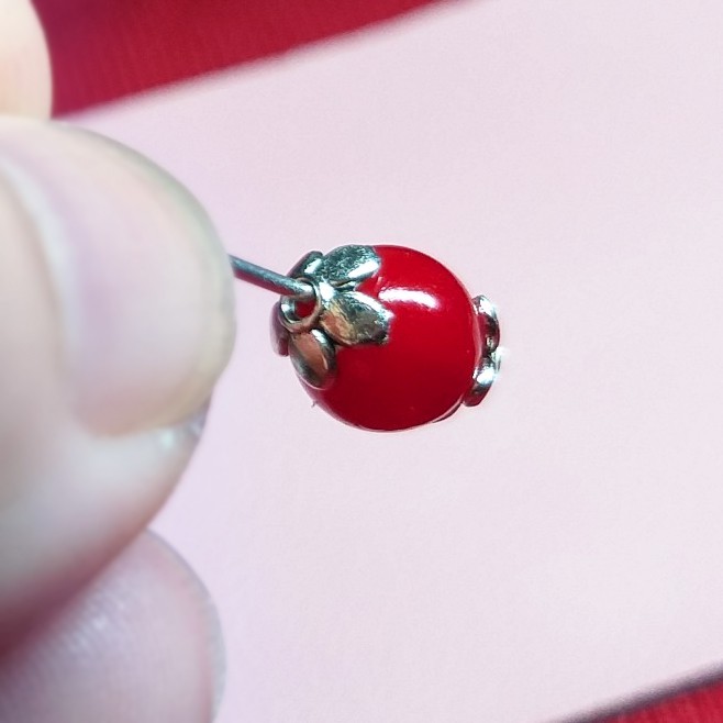 Gói 30 Mũ Hoa Kim loại Sáng Đẹp Mạ Bạc Hình Hoa Mai 5 Cánh - Hạt chặn trang trí Thủ công