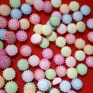 10/25/50gam hạt nhựa hình ông mặt trời làm phụ kiện trang sức