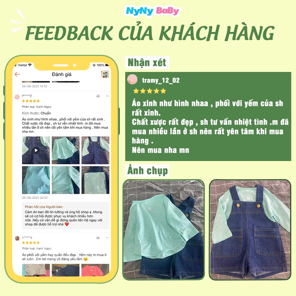 Áo phông dài tay thu đông cho bé trai bé gái Nyny Baby vải cotton xước bảng màu pastel cho bé từ 1-7 tuổi