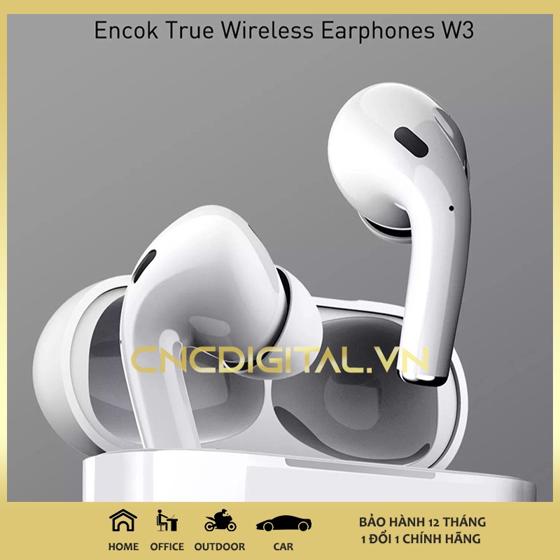 Tai nghe không dây true wireless Baseus Encok True Wireless Earphones W3 cho iPhone, Samsung - Chính Hãng