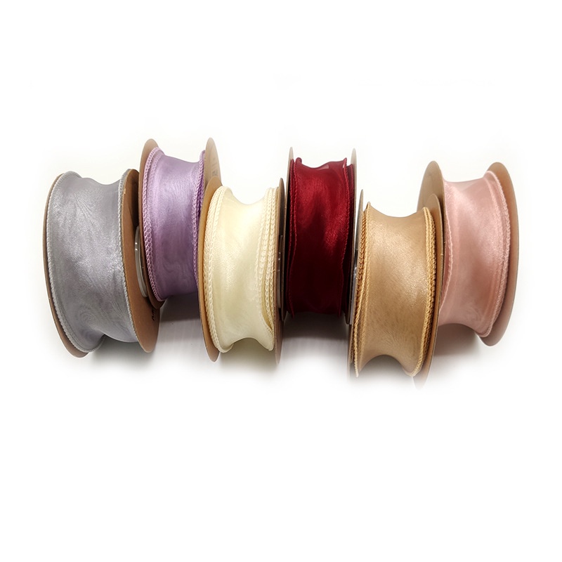 Cuộn ruy băng đuôi cá 4cm dùng thắt nơ trang trí quà tặng DIY