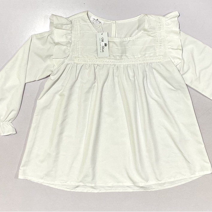 Áo babydoll thiết kế MISS RITA Áo bầu công sở tay dài bèo ngực thiết kế bởi MISS RITA