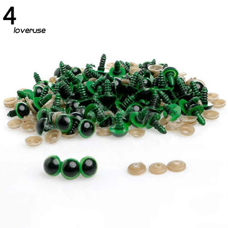 Set 100 Mắt Nhựa 8-20mm Dùng Để Tự Làm Thú Nhồi Bông / Thú Nhồi Bông