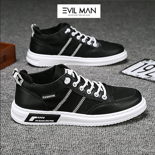 Giày thể thao, Giày sneaker nam EVIL SPORT 77 2 màu Trắng và Đen