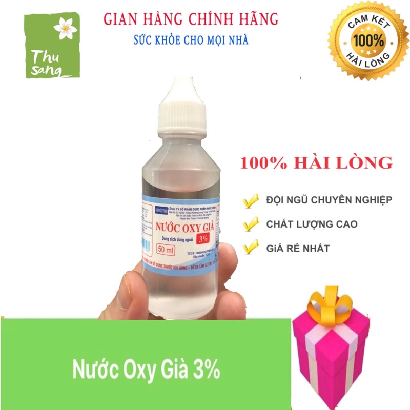 OXY già sát trùng vết thương 3% Phúc Vinh [Chai 50ml]