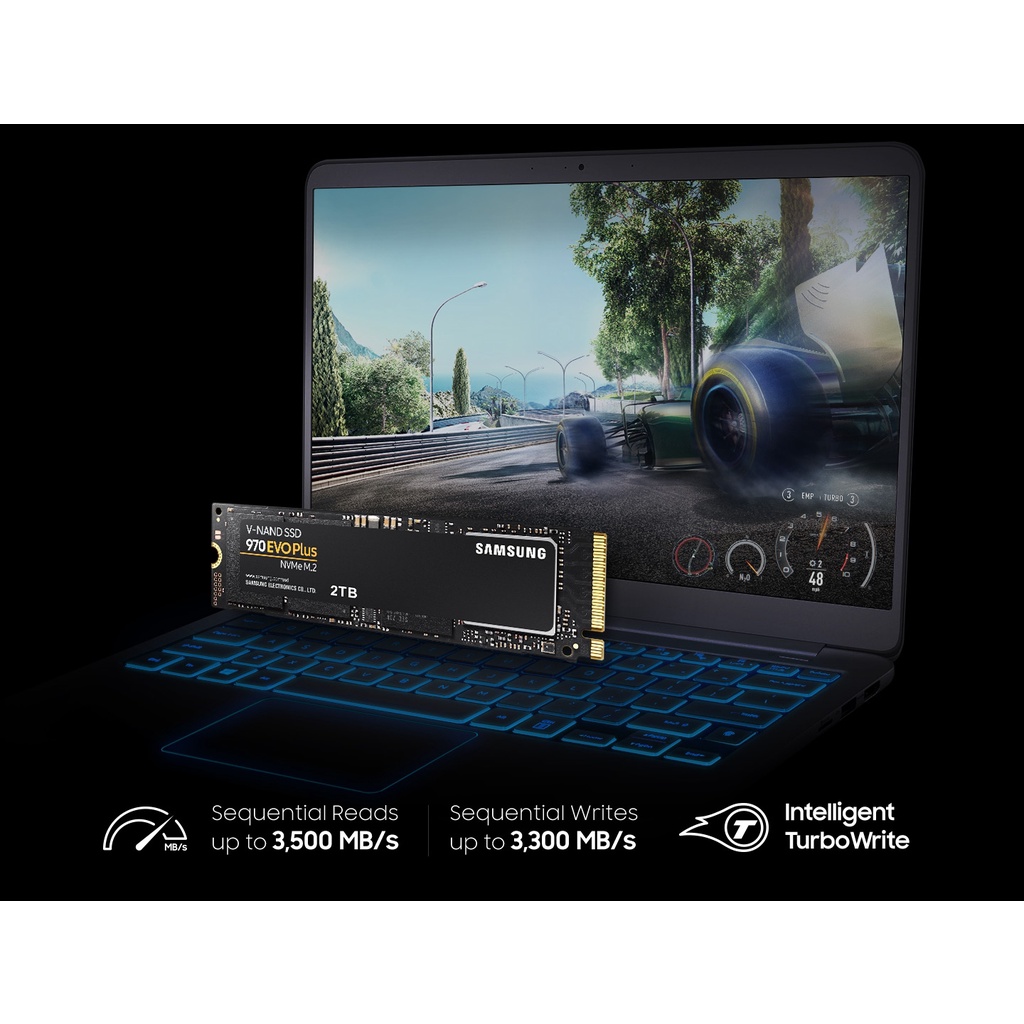 Ổ cứng gắn trong SSD Samsung 970 Evo Plus 250GB | 500GB | 1TB | 2TB PCIe Gen3 x4 NVMe M2 - 3500MB/3200MB/s chính hãng