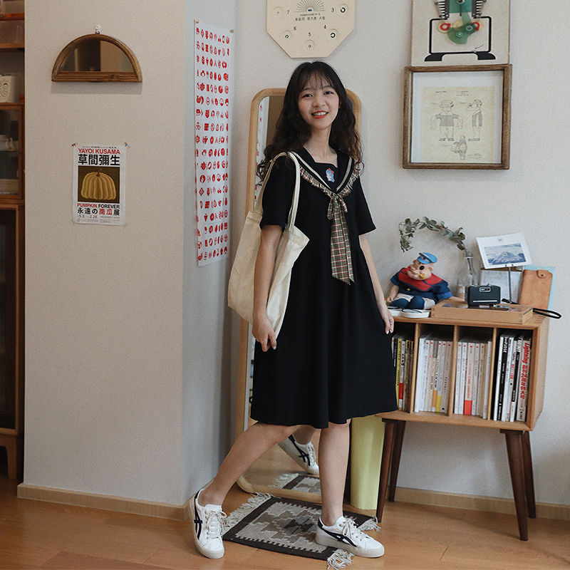 Đầm Cổ Thủy Thủ Xinh Xắn Dành Cho Nữ