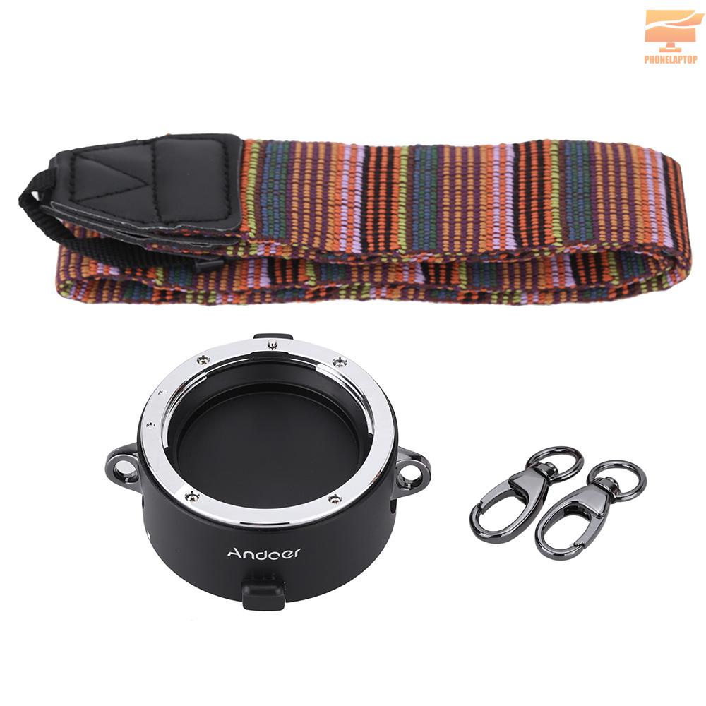 ANDOER Giá Đỡ Thấu Kính Máy Ảnh Đôi Kèm Dây Đeo Cho Canon Sigma Tamron Zeis Tokina Ef / Ef-S