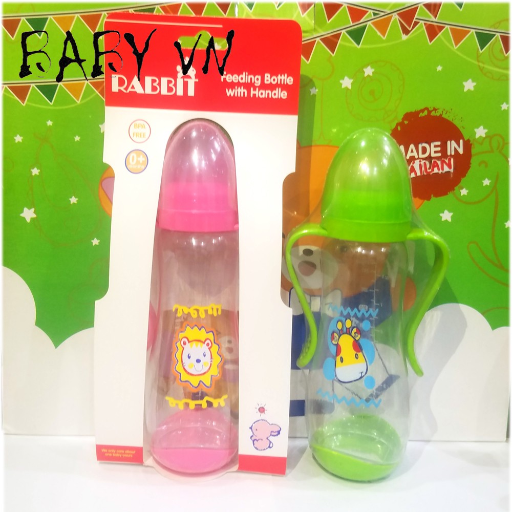 Bình sữa cho bé , Bình sữa cho bé có tay cầm Babyvn 250ml , Hc003