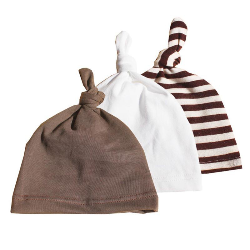 Bộ 3 mũ cotton mềm mại ấm áp cho bé
