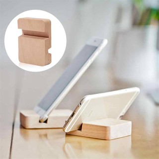 Giá đỡ điện thoại / Kệ để smartphone xem phim chống trượt gỗ thông tự nhiên F01