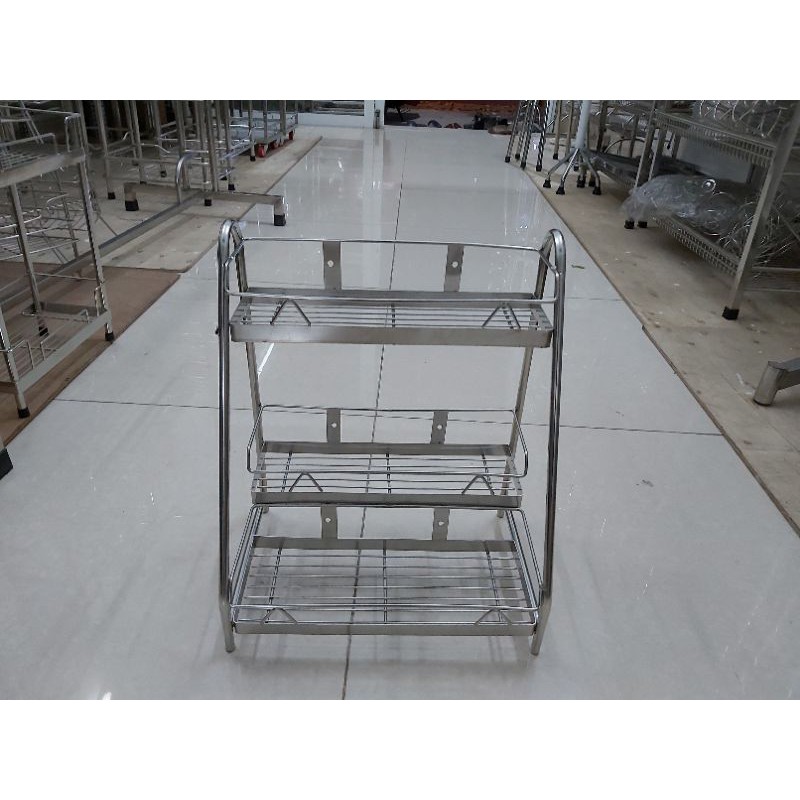 Kệ gia vị lệch 3 tầng inox