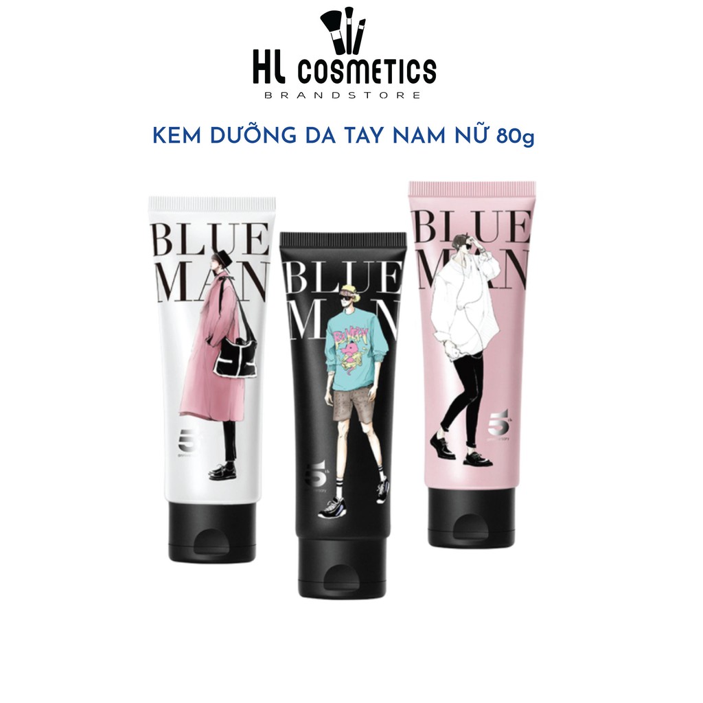 Kem Dưỡng Tay Nam &amp; Nữ BLUEMAN Chính Hãng Ngăn Ngừa Khô Da Dưỡng Ẩm 80g