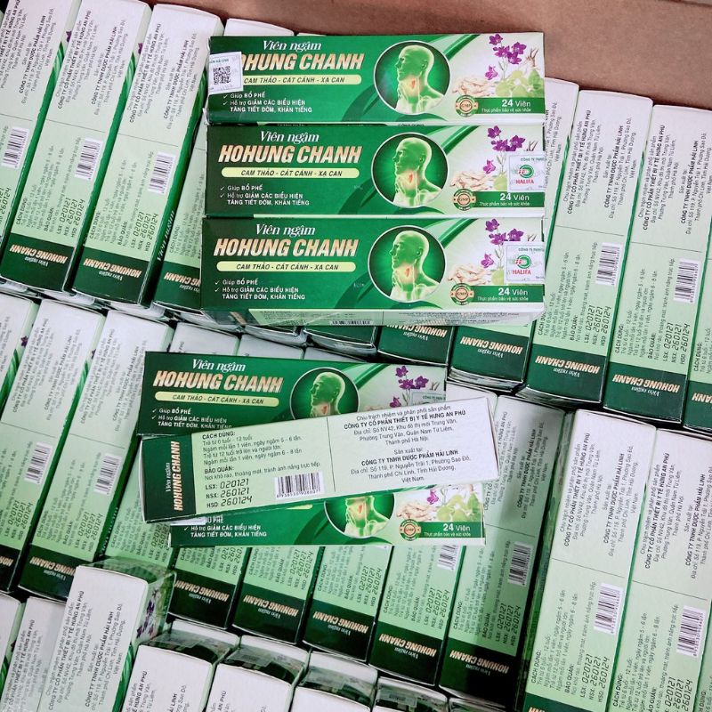 Viên ngậm HoHung Chanh giai pháp cho viêm họng hạt, ngứa họng, ho rát họng kv tại họng diệt vi khuẩn