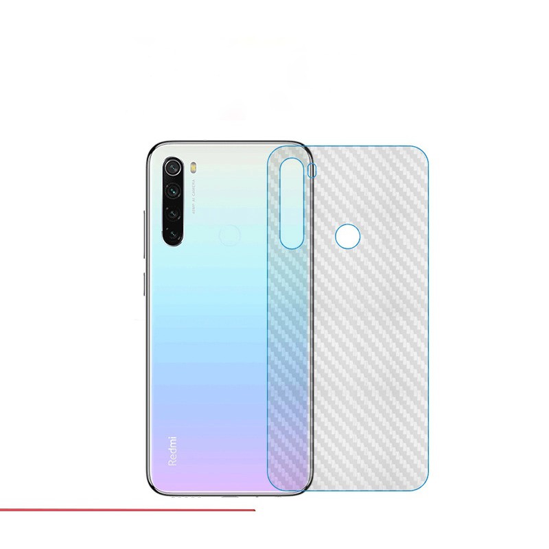 Dán lưng Carbon Redmi Note 8 / Redmi 9T chống xước chống mồ hôi vân tay ( tặng giấy lau )