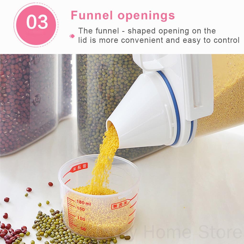 Hộp Đựng Gạo / Ngũ Cốc Tiện Lợi Cho Nhà Bếp