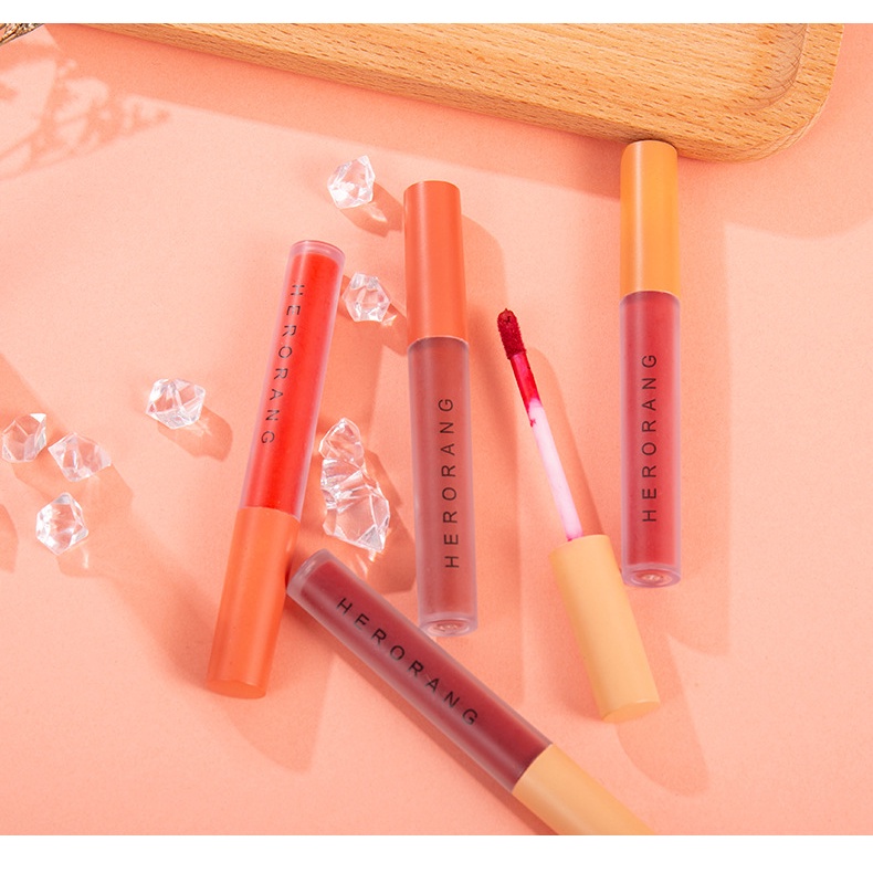 Set 3 cây Son Kem Lì HERORANGE dưỡng ẩm, lâu trôi, bền màu hot nhất Nội Địa Trung