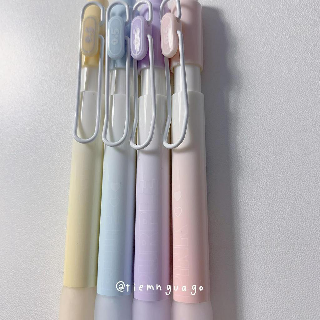 Set 4 bút gel đen MURA Aurora Ngòi 0.5 Khô Nhanh - Tiệm Ngựa Gỗ