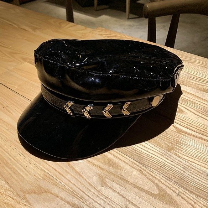 Mũ beret da phong cách Âu Mỹ thời trang thu đông cho nữ