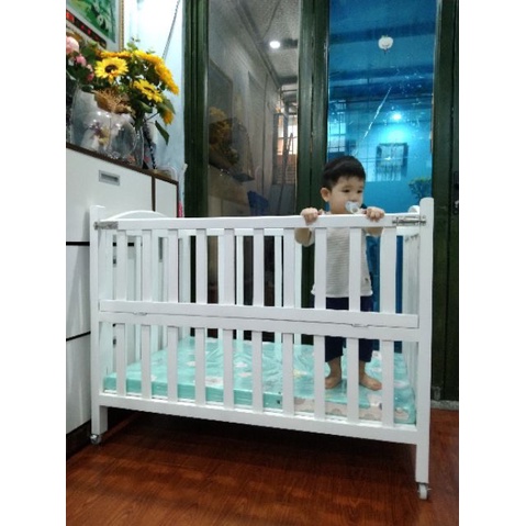 Giường cũi trẻ em, cũi em bé 2in1 kích thước 70x110cm, 80x120cm