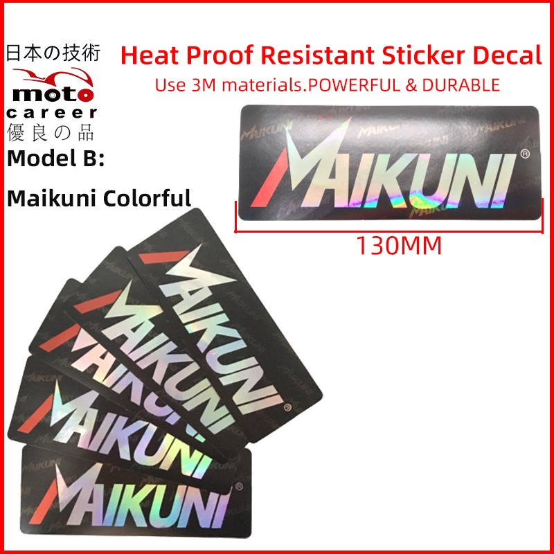 Decal dán chống nhiệt chống nóng Decal huy hiệu chịu nhiệt Racing SUDCO MAIKUNI KEIHIN Đề Can Dán Ống Pô Xả Xe Mô Tô Chống Nóng Họa Tiết BÌNH XĂNG CON chế hòa khíMotocareer Careerfactory