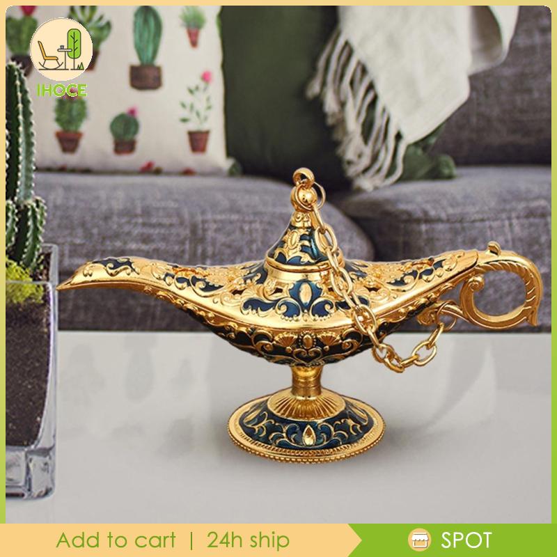 Đèn Thần Aladdin Bằng Kim Loại Để Bàn Trang Trí Tiệc Halloween