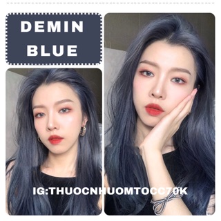 [CẦN TẨY] THUỐC NHUỘM MÀU DEMIN BLUE( tặng trợ nhuộm,găng tay)