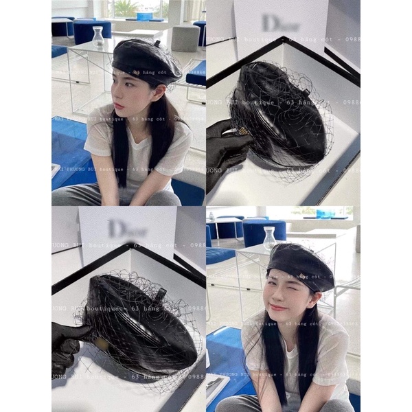 Mũ nồi da lưới Dior