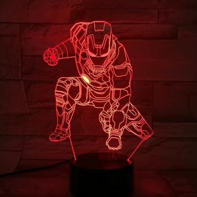 Đèn Ngủ LED Để Bàn Hình Người Sắt Có Điều Khiển Từ Xa Tiện Dụng Trang Trí Nhà Cửa