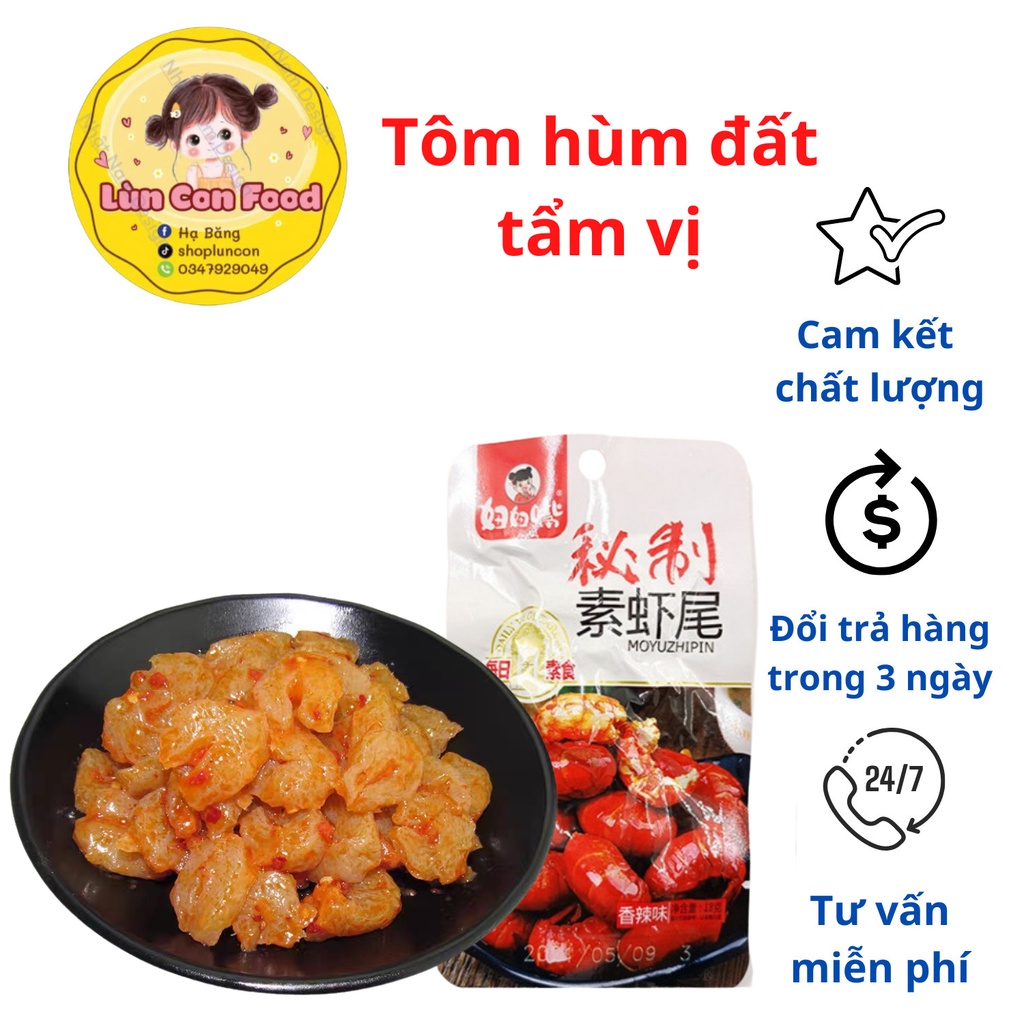 TÔM HÙM ĐẤT CAY  TẨM VỊ ĂN LIỀN  ❤️ FREE SHIP ❤️ Lùn Con Food