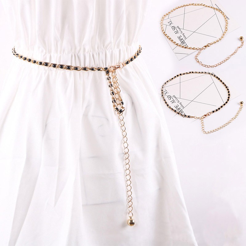 Dây thắt lưng nữ đính ngọc trai sang trọng