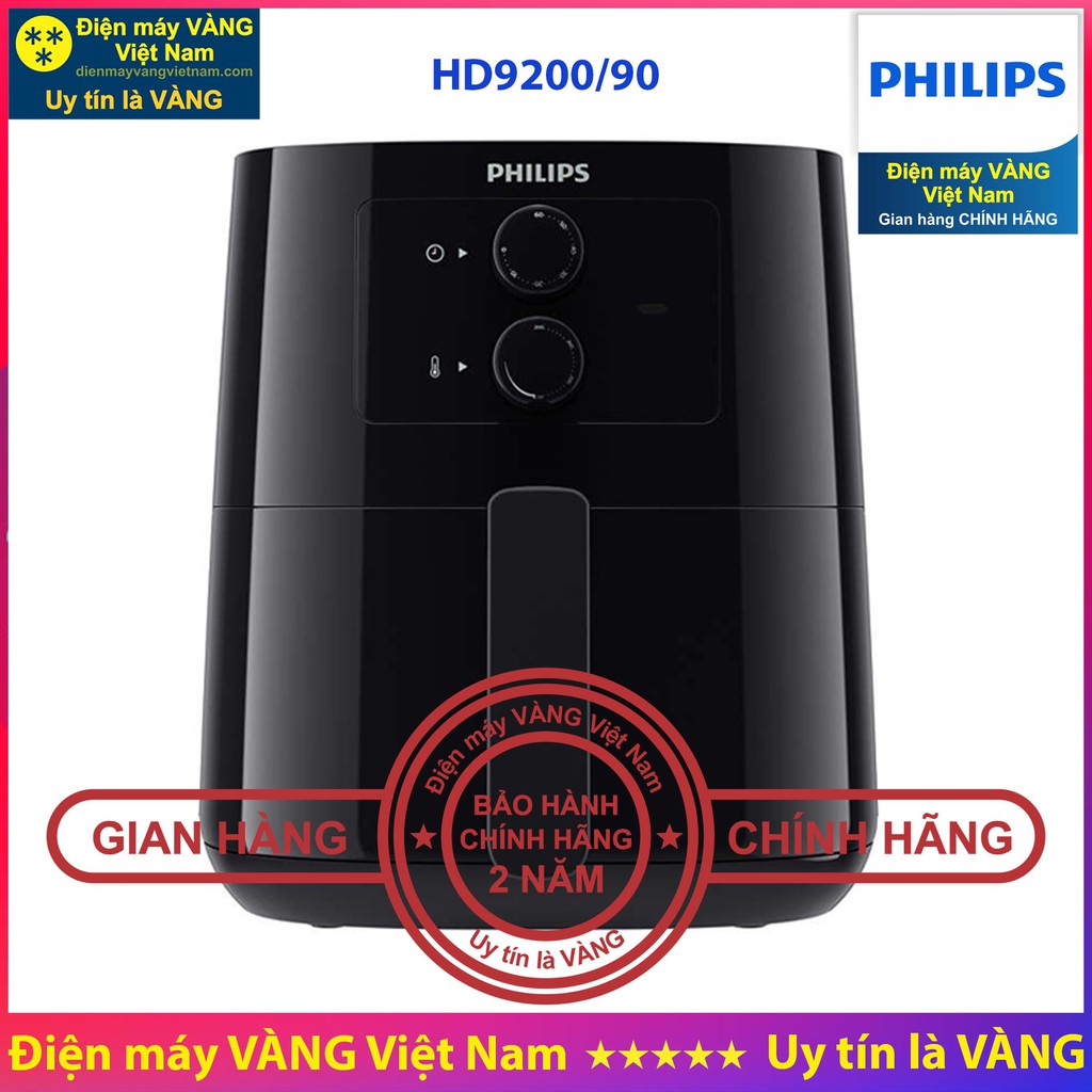 Nồi chiên không dầu Philips HD9200 HD9252 HD9220 HD9745 HD9270 HD9650 HD9860 - Hàng chính hãng, bảo hành toàn quốc 2 năm