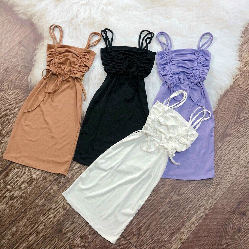 Đầm body sexy đẹp Siêu Xinh sọc xoắn cổ | BigBuy360 - bigbuy360.vn