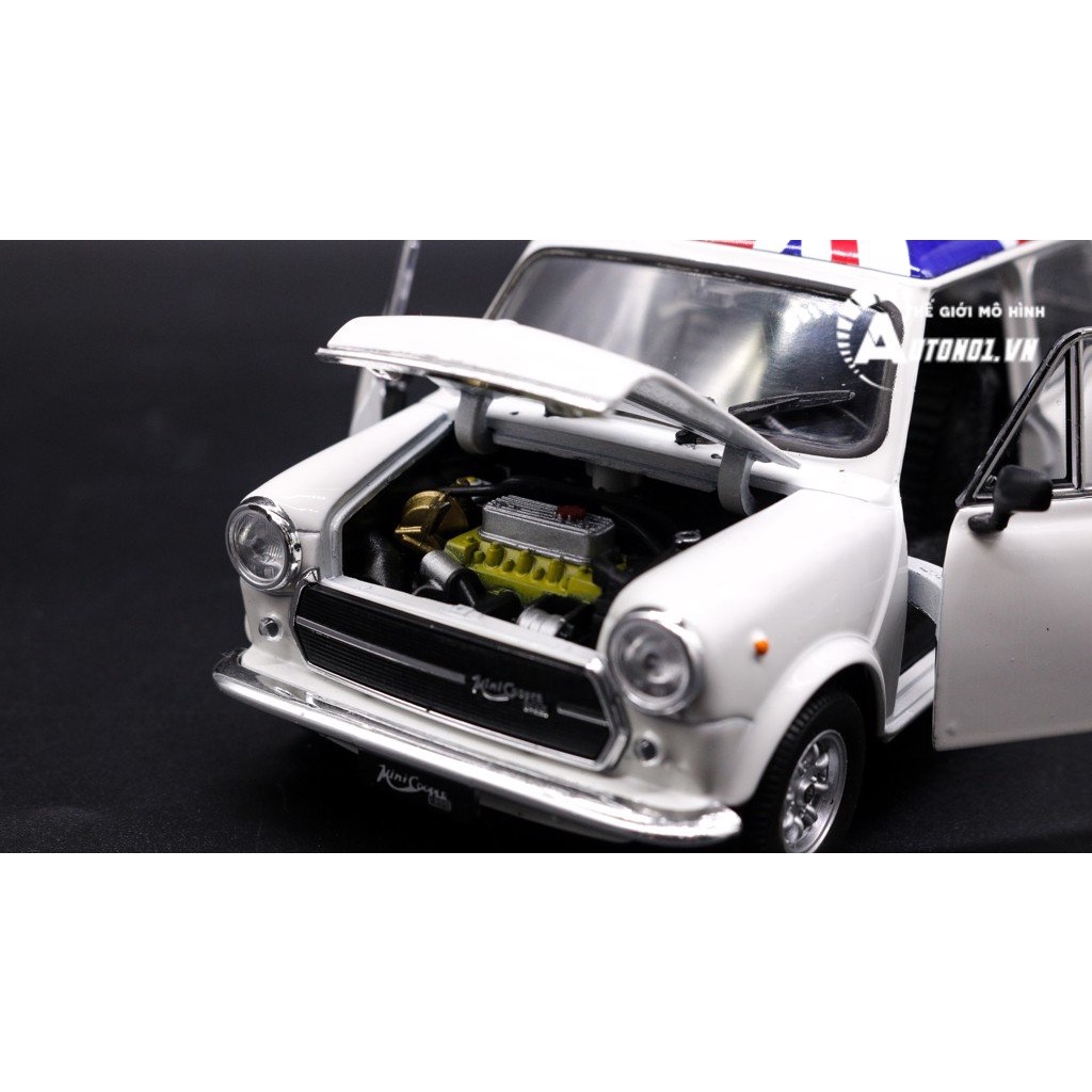 MÔ HÌNH XE MINI COOPER UK WHITE 1:24 WELLY 7821