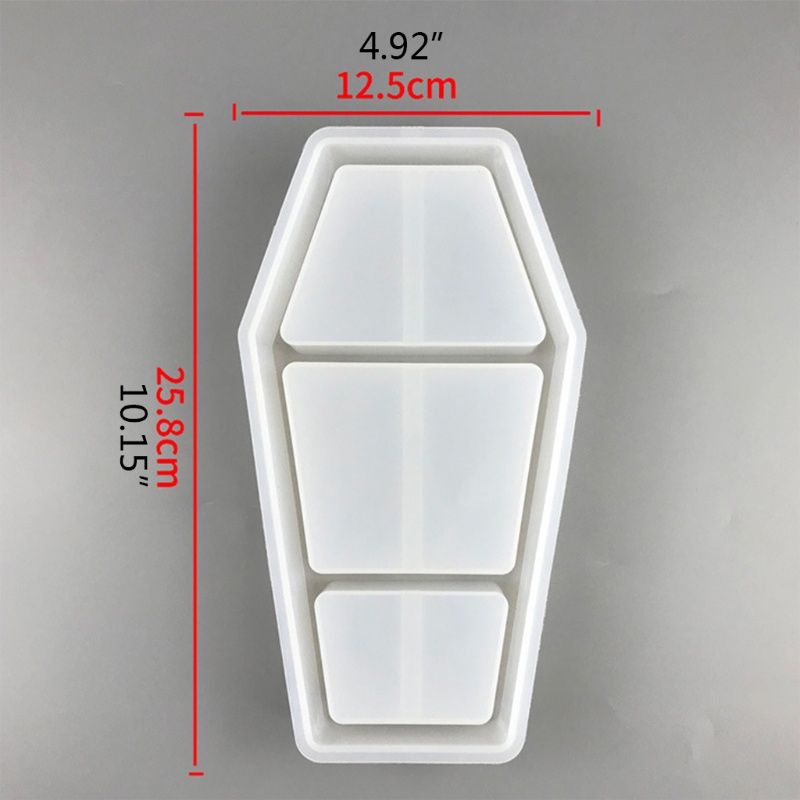 Khuôn Silicone Làm Giá Đỡ Trang Sức Hình Quan Tài Độc Đáo DIY