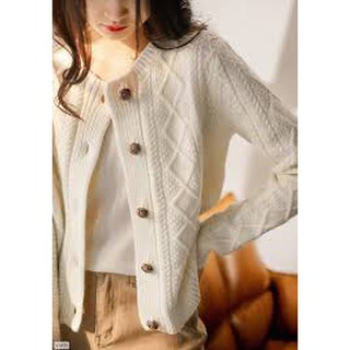 Áo Khoác Cardigan Len Dệt Kim, Áo Khoác Nữ Cardigan Mỏng Sexy, Labibi Closet