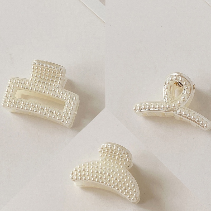 Kẹp bấu tóc mini đính ngọc trai giả thời trang Hàn Quốc