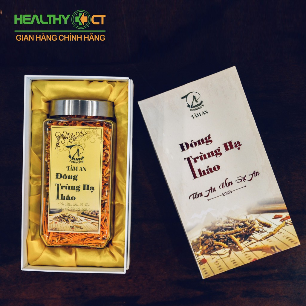 Đông Trùng Hạ Thảo Tâm An hộp 50g loại 1 - dược chất cao ( TẶNG GÓI DÙNG THỬ) | BigBuy360 - bigbuy360.vn