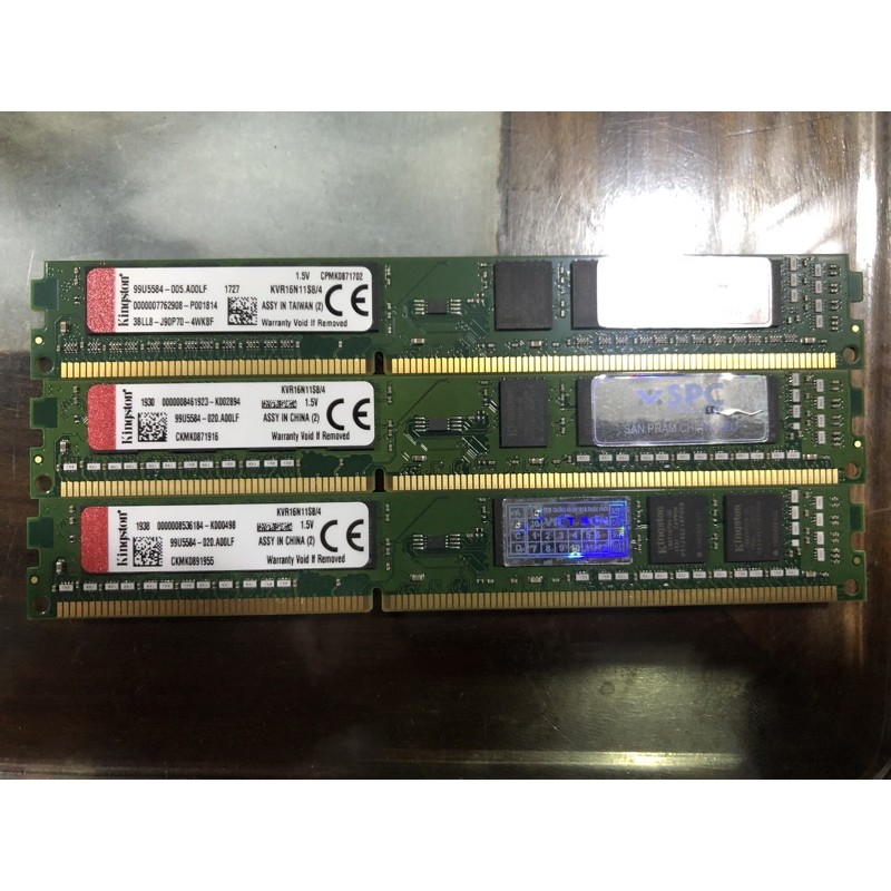 RAM Laptop 4G DDR3 cũ tháo máy BUS 1600 (Ram Laptop PC3-4G cũ) Kingston Hàng bóc máy cam kết ngon