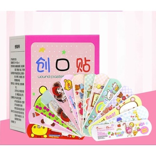 Băng gâu cá nhân hộp 100 miếng loại thường vs hình gấu cute
