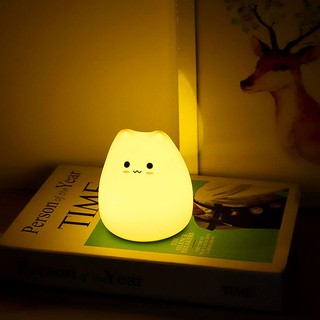 Đèn ngủ mèo đổi màu dễ thương, trang trí phòng ngủ, bàn làm việc, bàn học - Do_luu_niem