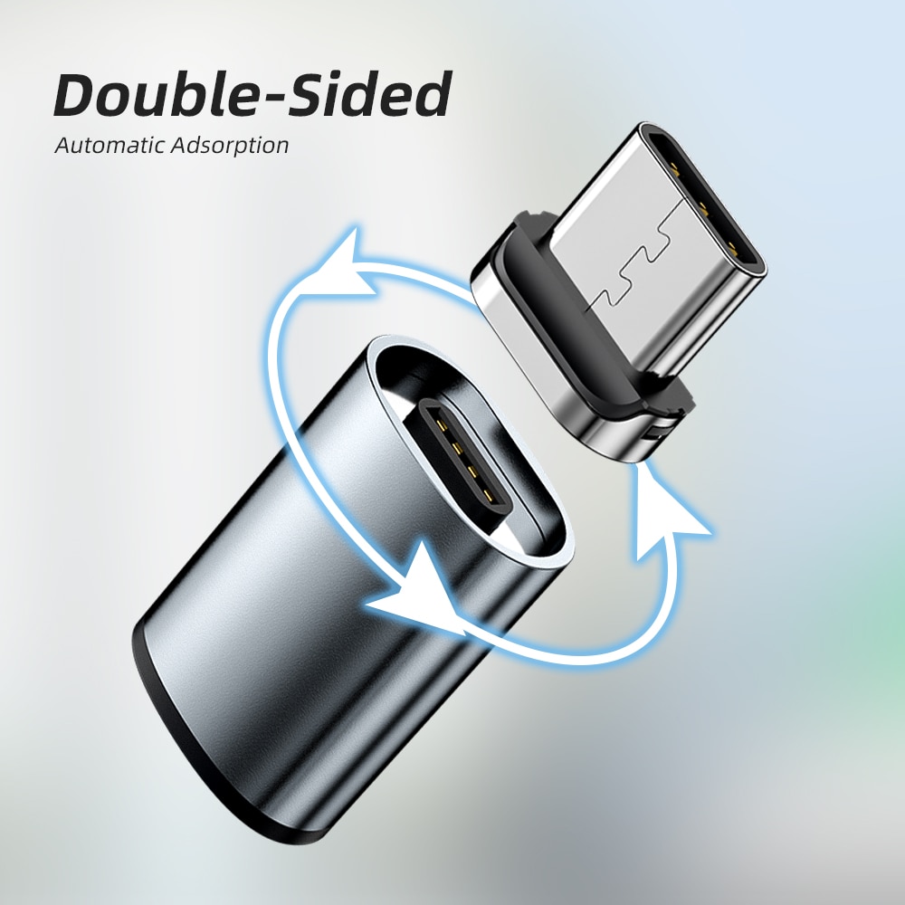 Đầu chuyển đổi sạc ANKNDO Type C / Micro USB có nam châm thích hợp cho điện thoại Samsung