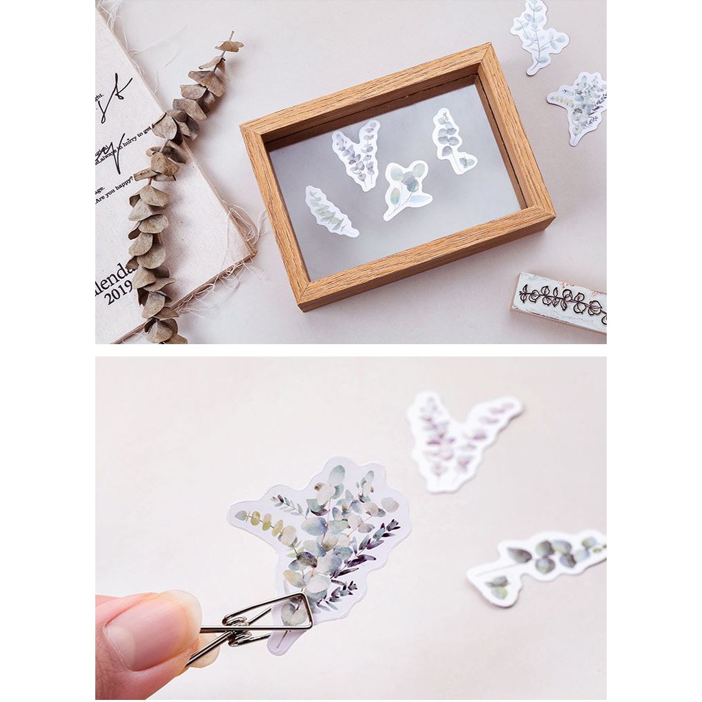 Bộ 46 Sticker Hoa Tuyết E118